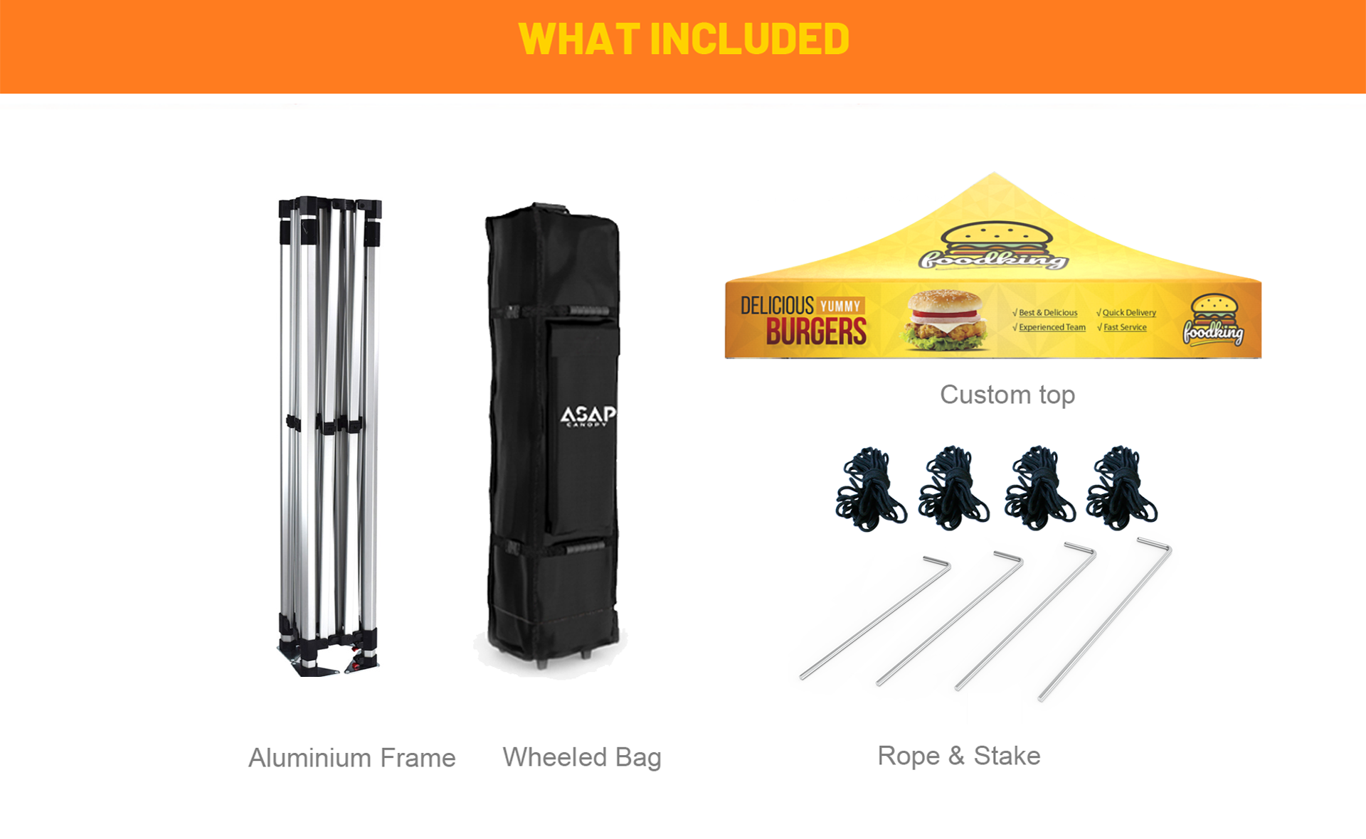 10x10ft Heavy Duty Canopy Tents，commercial canopy detail Pages