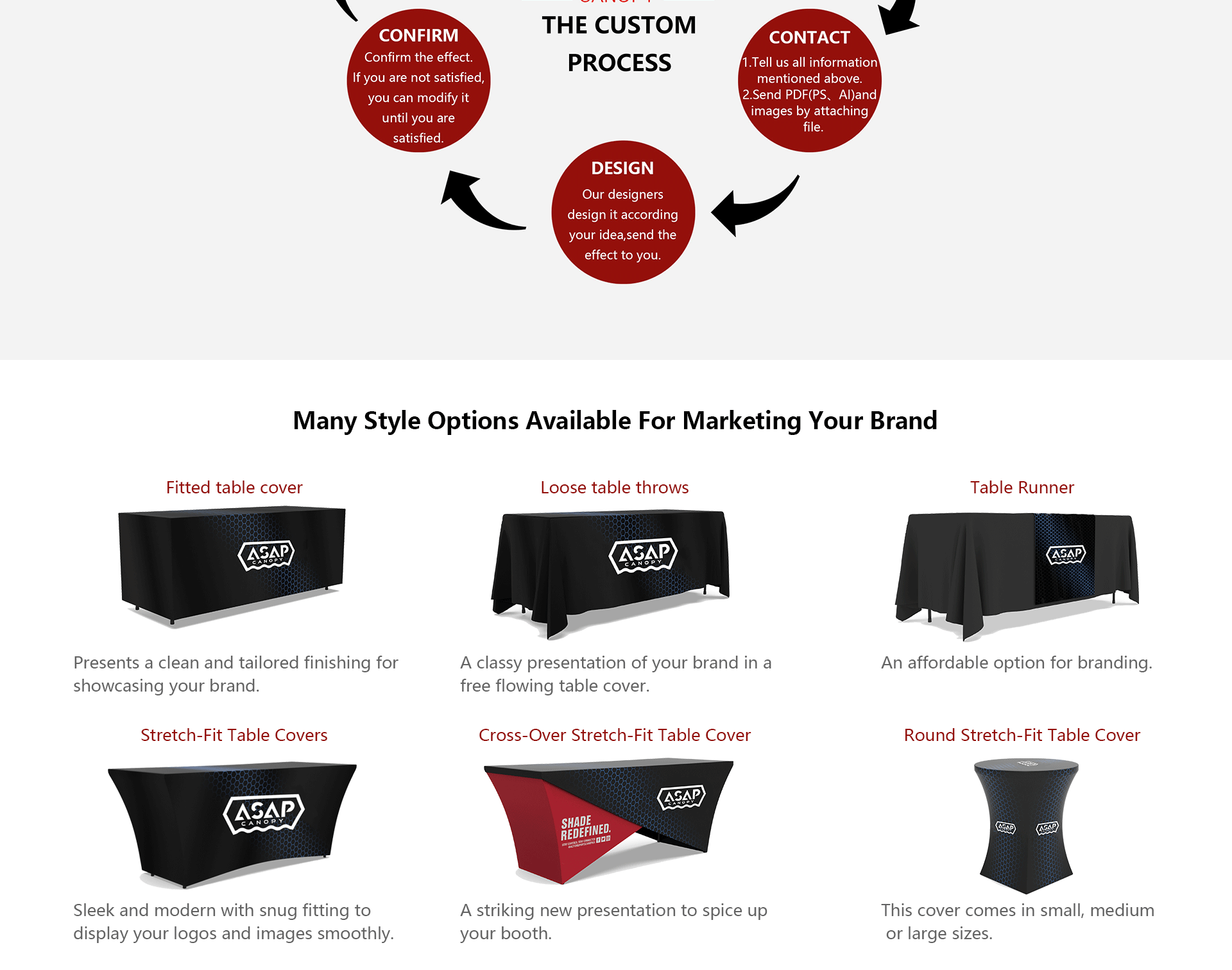 Custom Print Loose Table Throws Custom Print Loose Table Throws