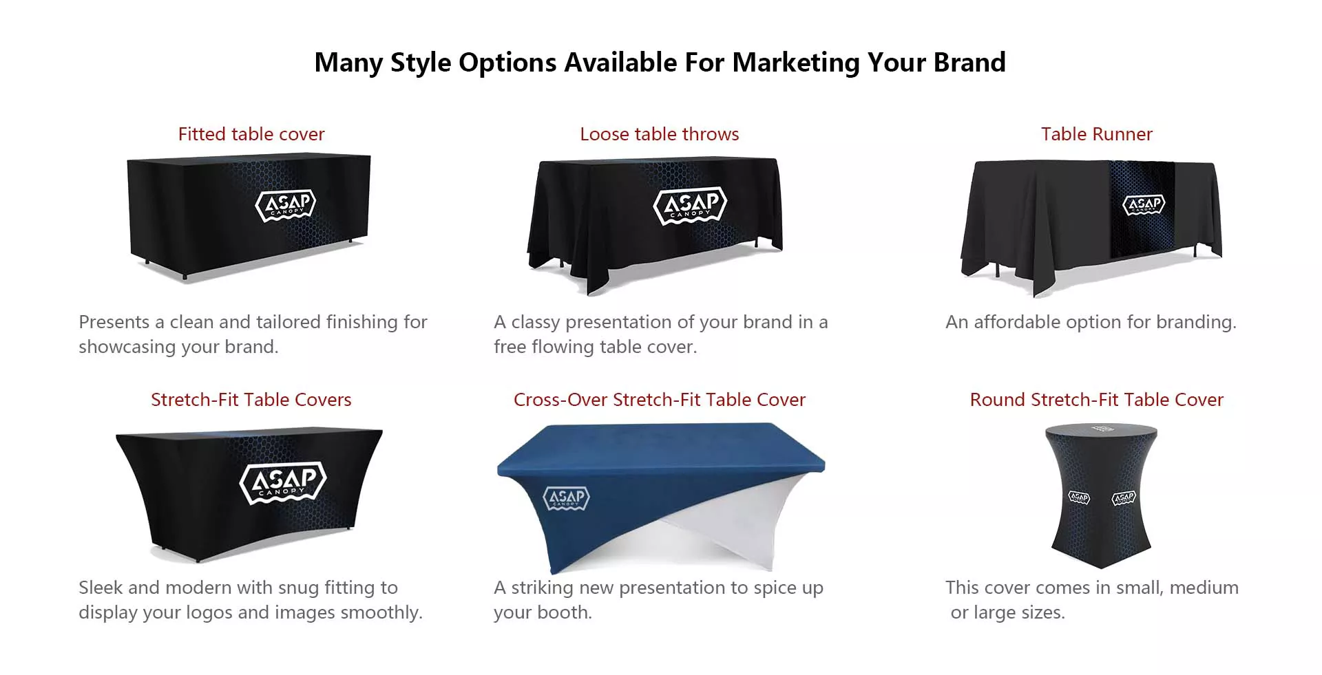 Cross Over Stretch Fit Table Cover