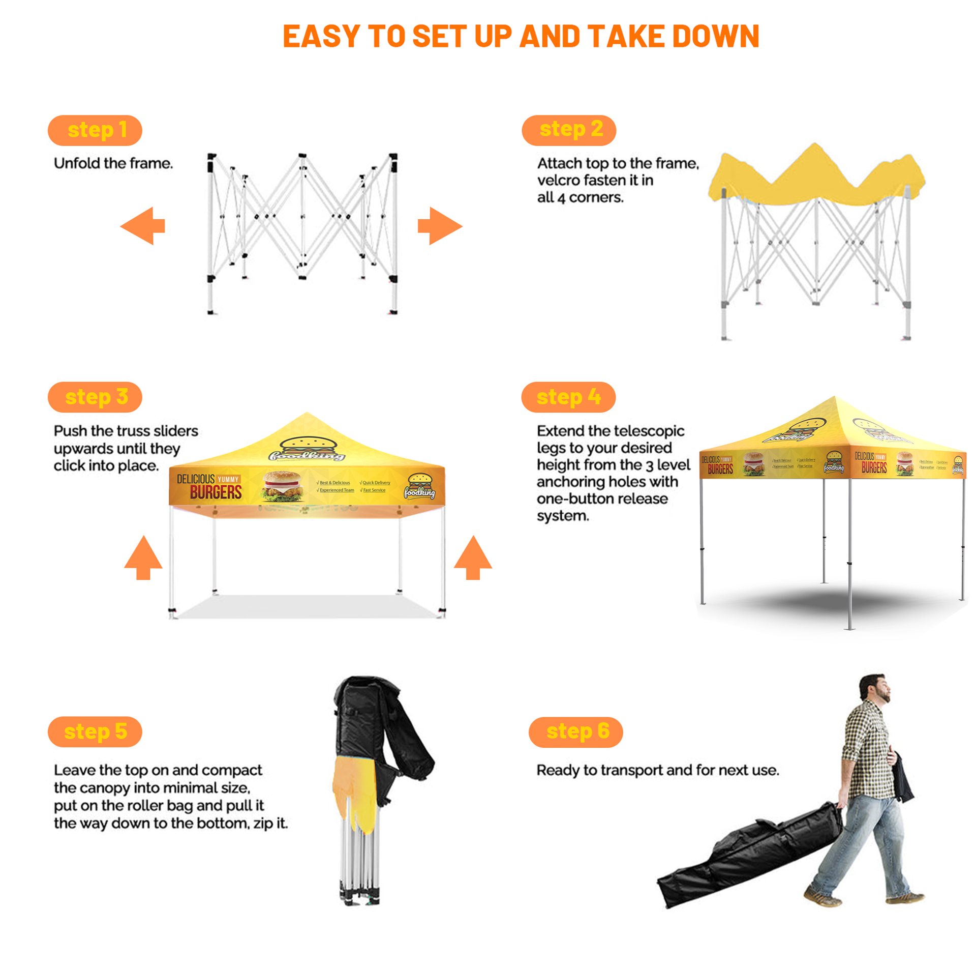 10X15 Canopy Tent With Logo