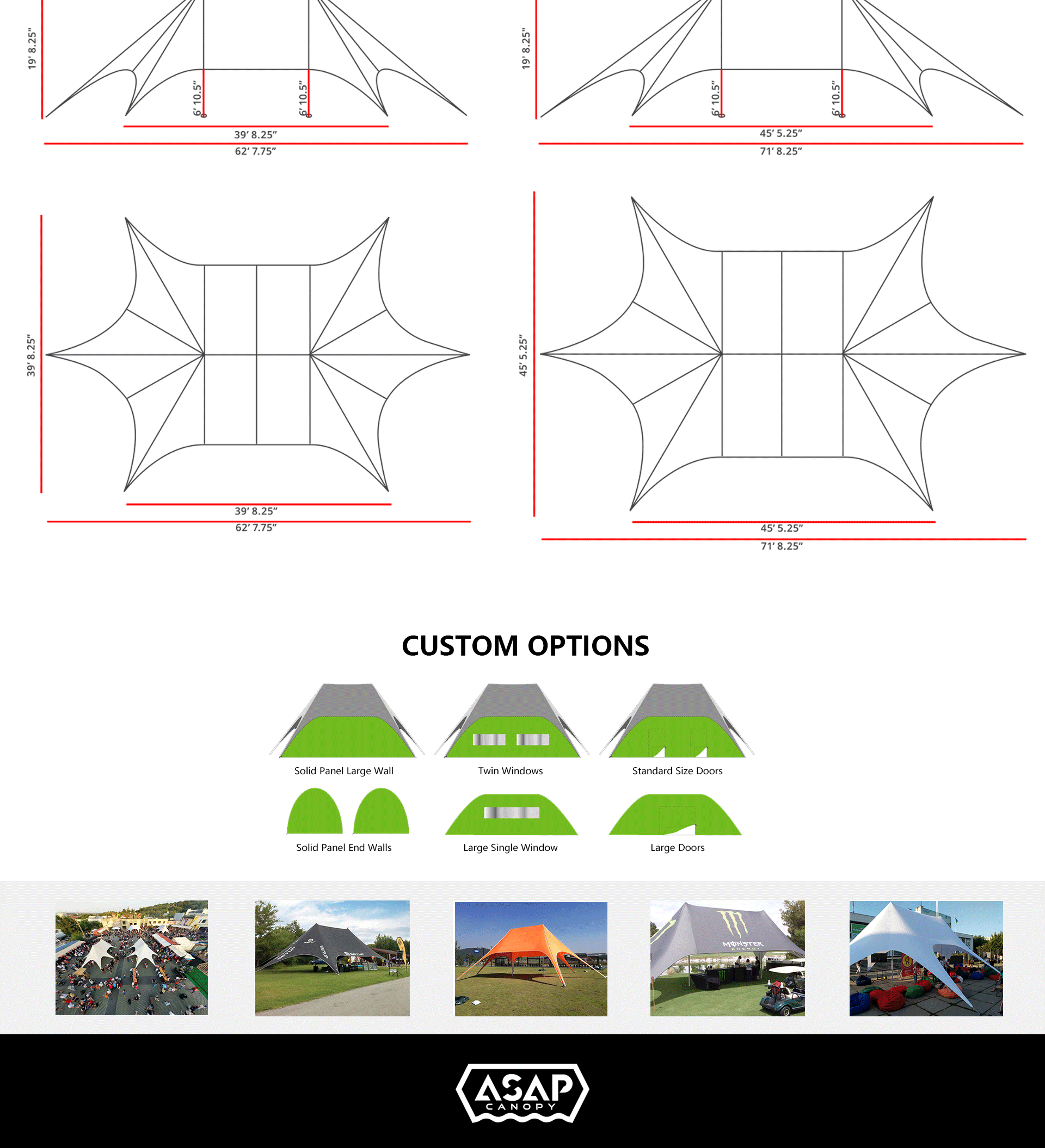 54X34’ Double Star Tent