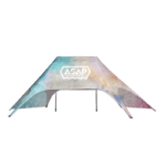 Outdoor Shade Structure with Two Poles