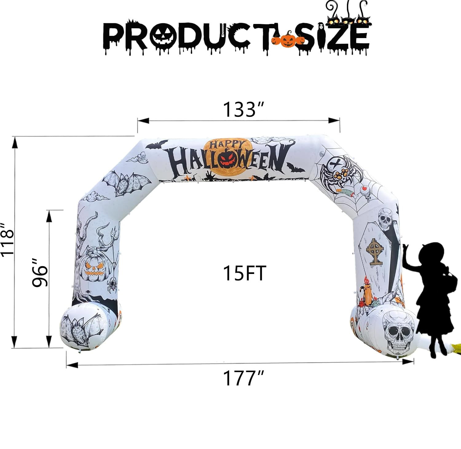 Inflatable Arch Size Detail