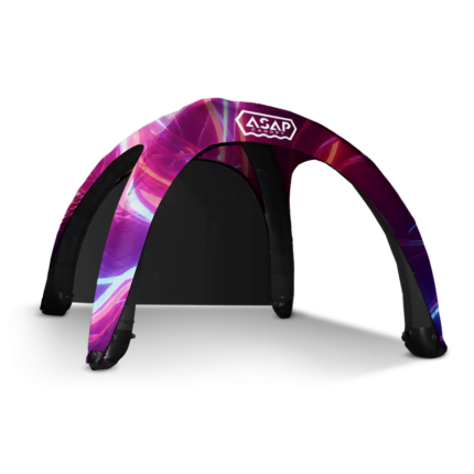 Branded inflatable gazebos with company logo