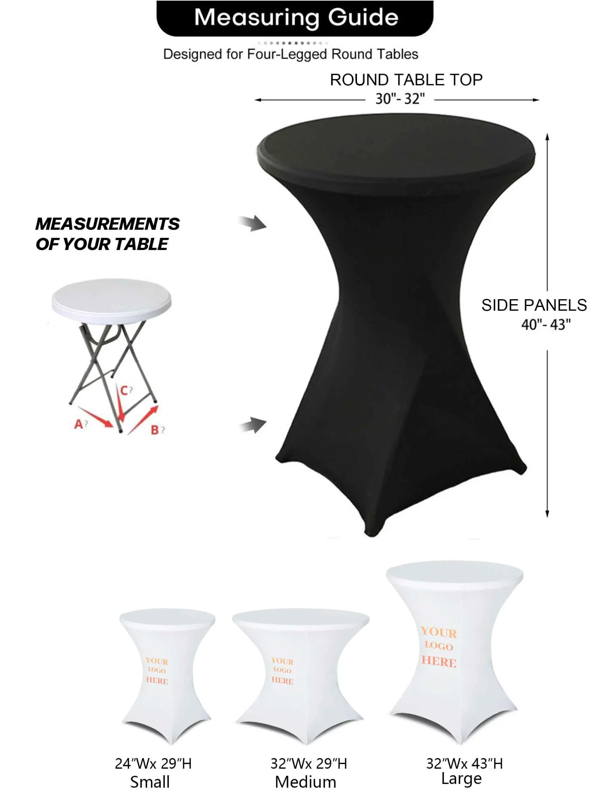 Round Stretch-Fit Table Cover