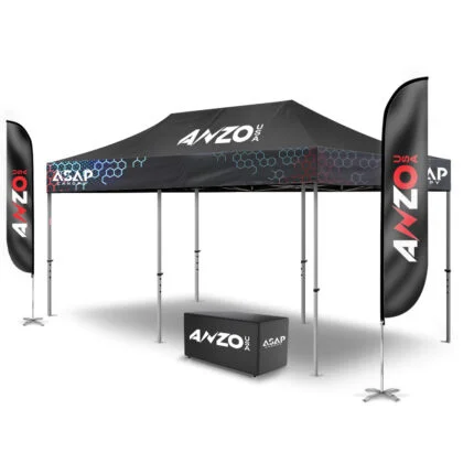 Custom Logo Pop Up Tent | 10x20 Pop Up Canopy Tents
