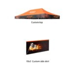 A 10x15 Canopy Kit with a sturdy frame,10x15 replacement canopy roof and sidewalls