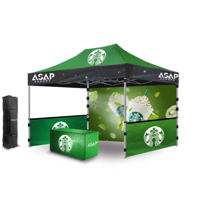 10X15 Canopy With Graphics Advertising