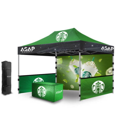 Custom Tent Design：10x15ft canopy with graphics advertising