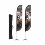 2pcs-13ft-fully-printed-double-sides-flagsCarrying bag X-Base