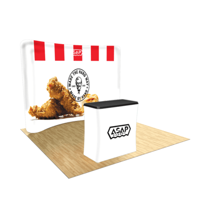 ASAP 90″ Stand Curved Trade Show Booth Display Kit