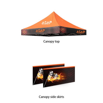 Heavy-Duty Canopy 10x10 Package 16 - All-in-One Outdoor Shelter Kit for Events and Protection.