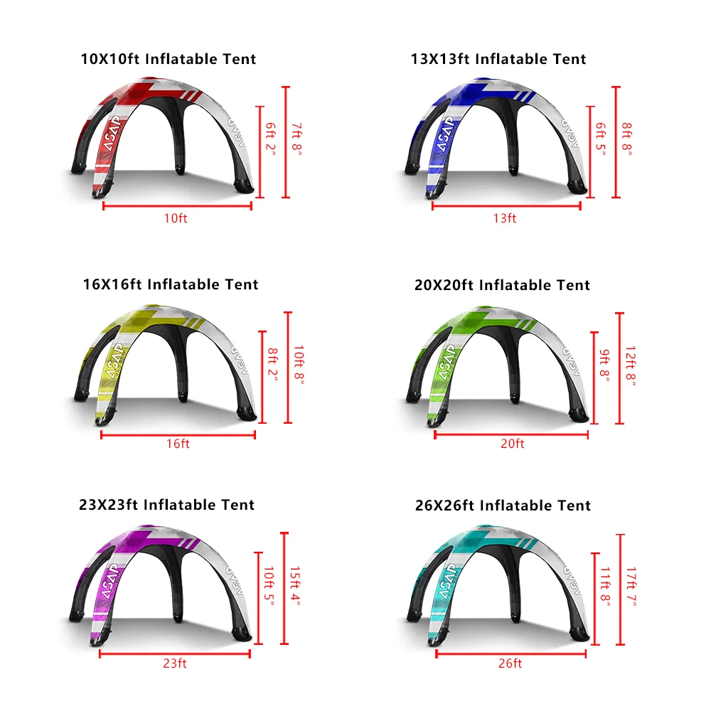 Inflatable Tent Specifications - Detailed Features.