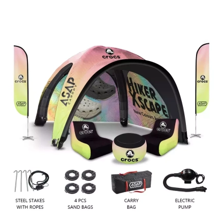 13x13 Inflatable Tent With Full Color Print