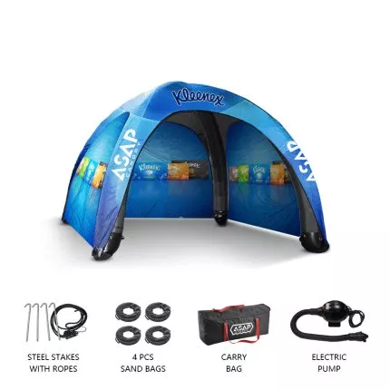 23x23ft Tent With Inflatable Frame