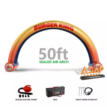 Inflatable Archway 50ft Curved Freestanding Arch