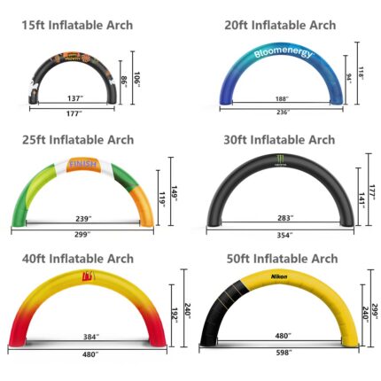 Curved Shape Inflatable Arch Dimensions Instructions