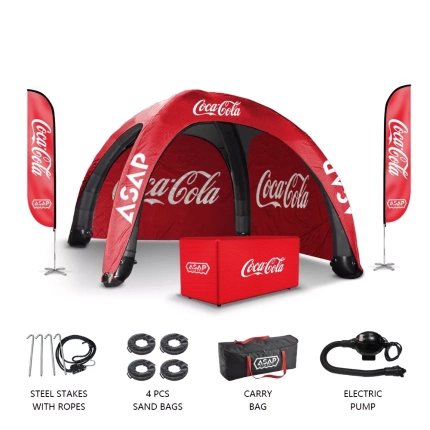 Custom 10x10 Inflatable tent with company logo