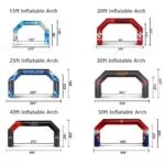 Standard Shape Inflatable Arch Dimensions Instructions