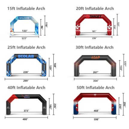 Standard Shape Inflatable Arch Dimensions Instructions
