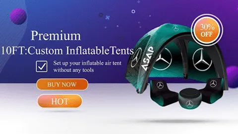 inflatable tent video