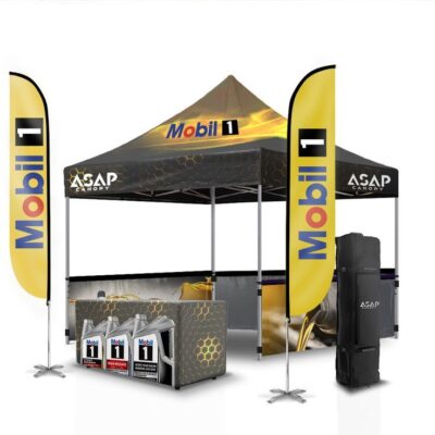EZ-Up 10×10 commercial canopy with logo print *