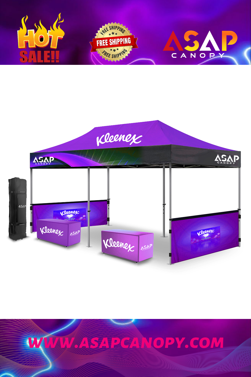 Printed Canopy：10x20ft Heavy Duty Canopy Tents