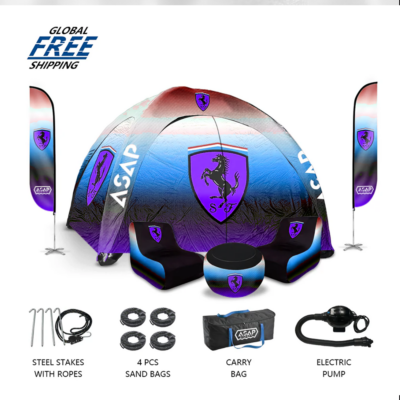 inflatable canvas tent