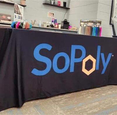 custom table runner for business custom tablecloths for trade shows