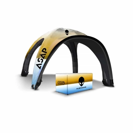 Table Cover + 10x10ft Custom Printed Inflatable Canopy With Awning