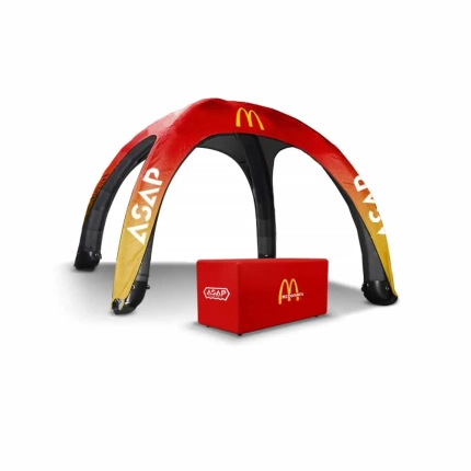 Table Cover + 10x10ft Inflatable Pop Up Canopy Tent