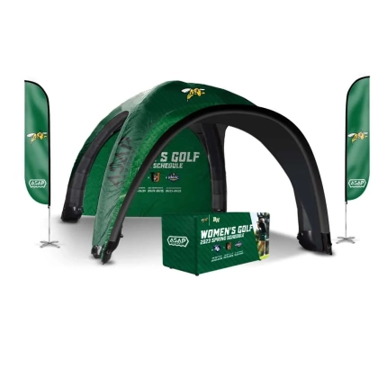 2 pcs Canopy Wall + Commercial Inflatable Tents 13x13ft With Awning