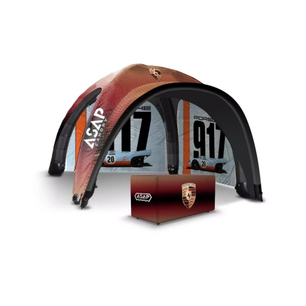 2 pcs Canopy Wall + Table Cover + 16x16ft Custom inflatable tents With Awning