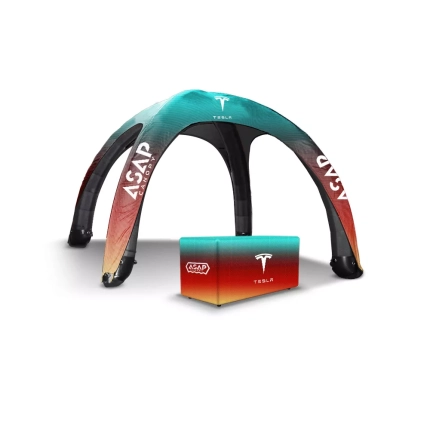 Table Cover + Inflatable Canopy Custom With Brand Logo 16×16