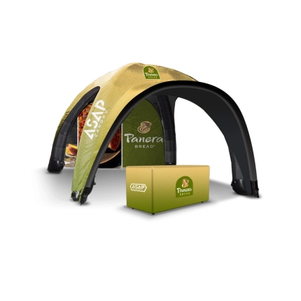 1 pc Canopy Wall + Table Cover + 26x26ft Fast Setup Inflatable Canopy Tent With Awning