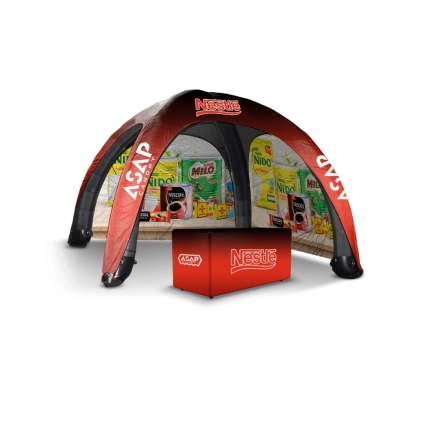 2 pcs Canopy Wall + Table Cover + 26x26ft Inflatable Spider Tent