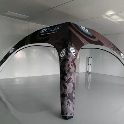Inflatable Canopy Is A Frame Blow Up Tent