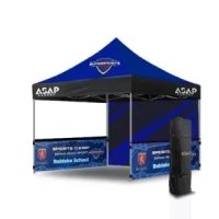 10X10 Business Tents With Logo + 2 Skirts &Amp; 1 Back Wall