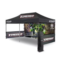 10X20 Business Tents With Logo + 2 Skirts &Amp; 1 Back Wall 1